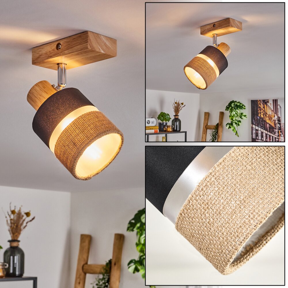 Fallhagen Plafonnier Chrome, Écru, 1 lumière main product photo