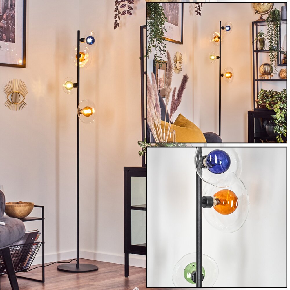 Monsul Lampadaire Noir, 4 lumières main product photo
