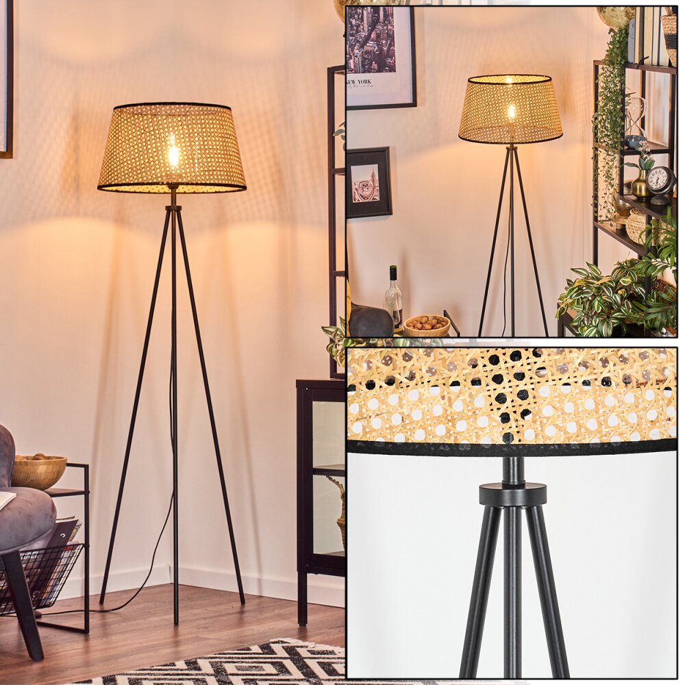 Ramila Lampadaire Écru, Noir, 1 lumière main product photo