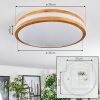 Sofo Plafonnier LED Blanc, 1 lumière, Télécommandes