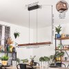 Carbellino Suspension Brun foncé, Noir, 1 lumière