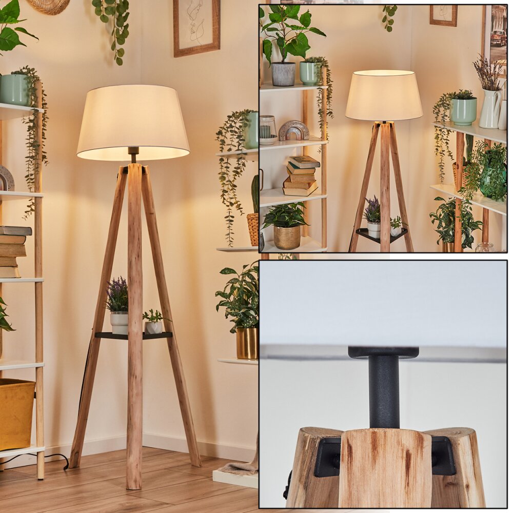 Bassagoda Lampadaire Écru, Noir, 1 lumière main product photo