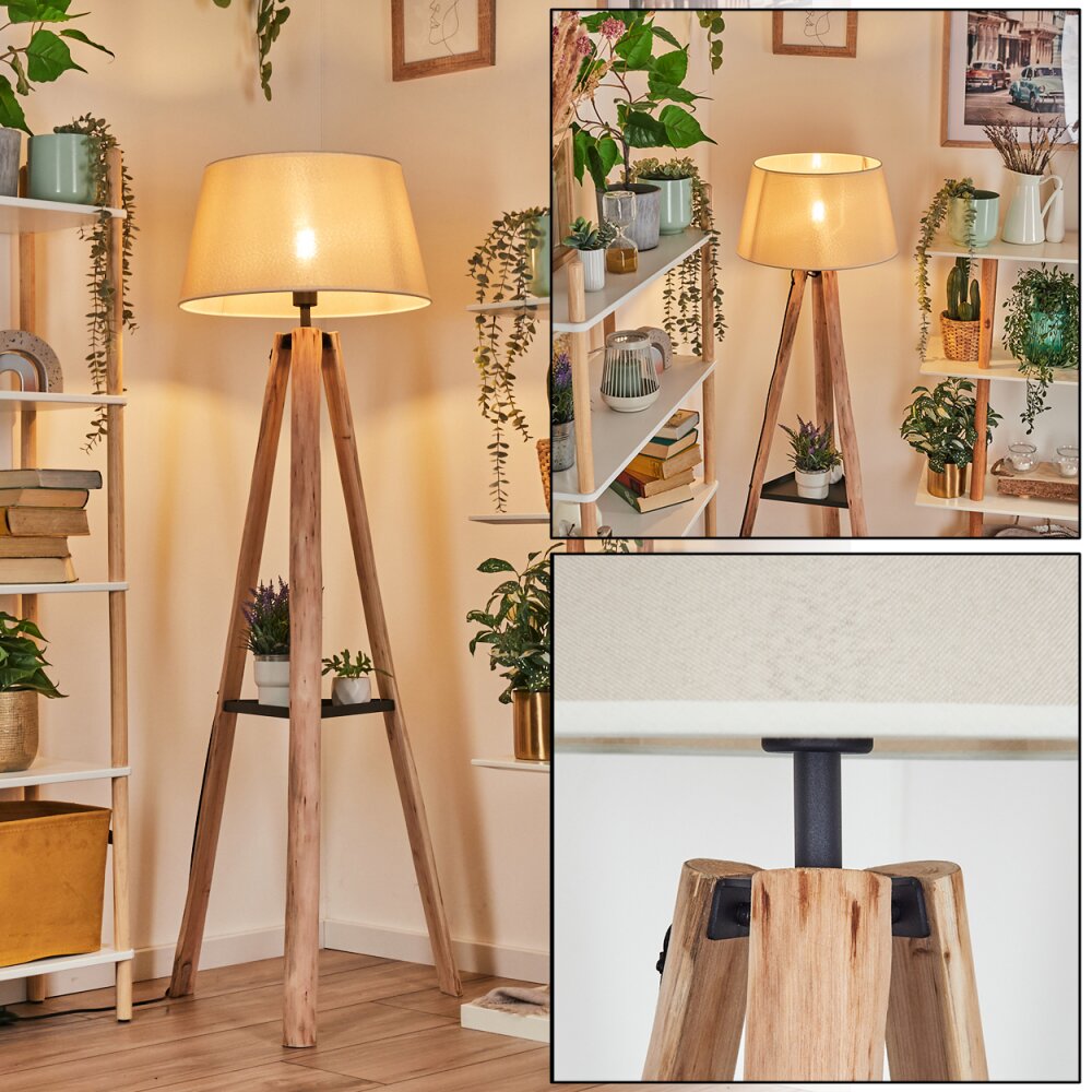 Bassagoda Lampadaire Écru, Noir, 1 lumière main product photo