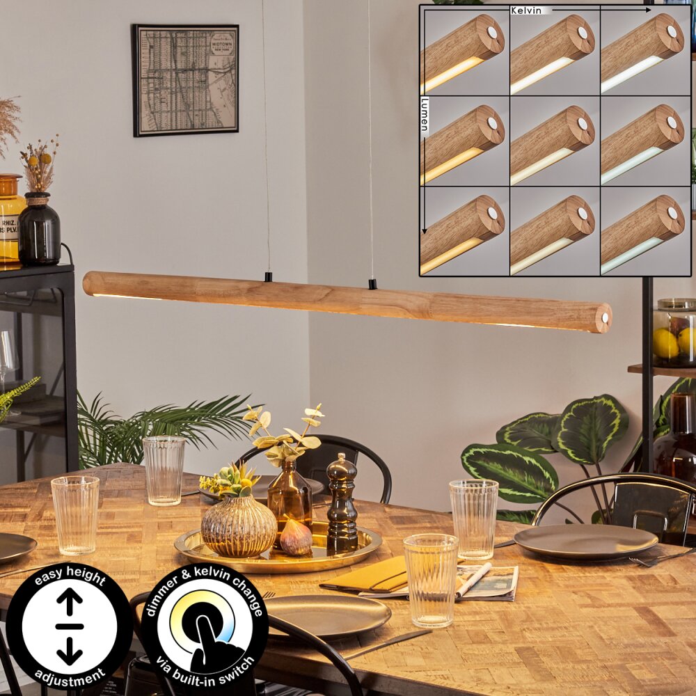 Carbellino Suspension LED Écru, Noir, 1 lumière main product photo