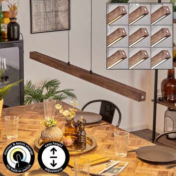 Carbellino Suspension LED Blanc, 1 lumière