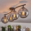 Gastor Plafonnier Fumé, 4 lumières