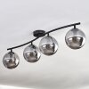 Gastor Plafonnier Fumé, 4 lumières