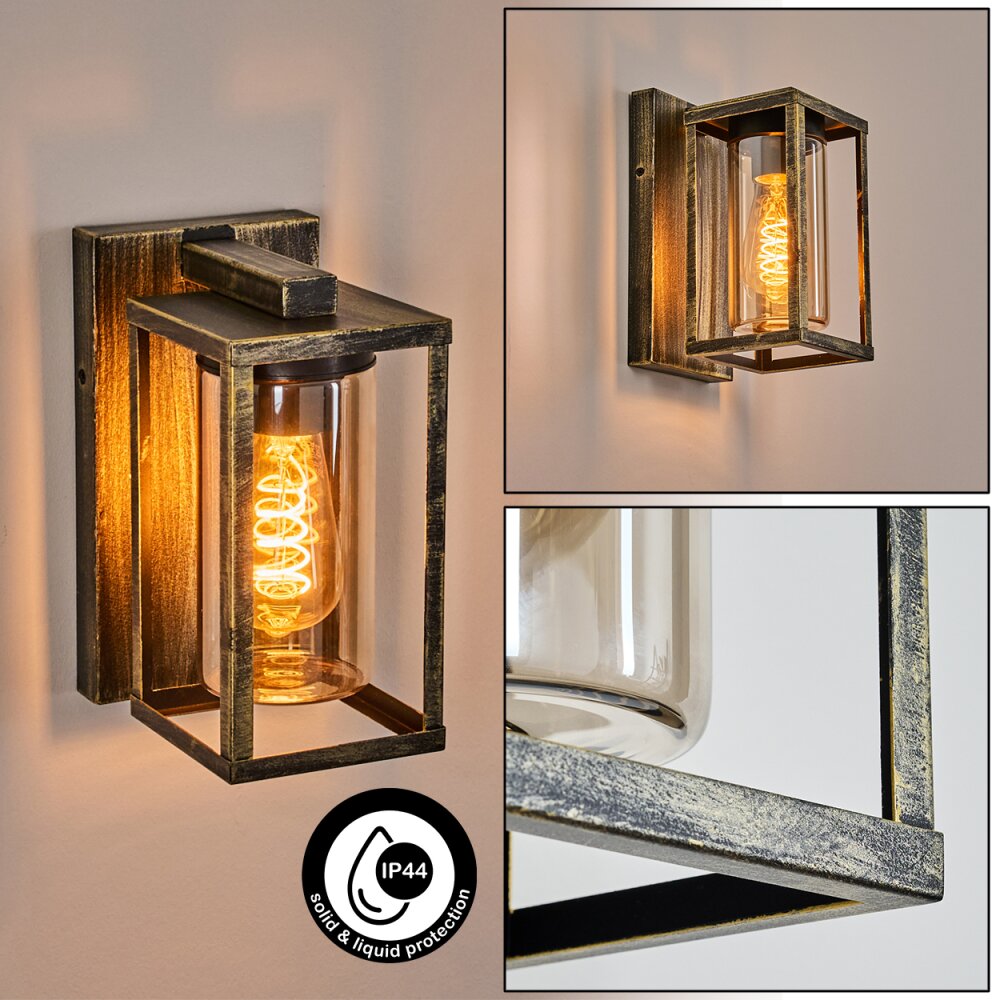 Portalis Lampe murale d´extérieur Or, Noir, 1 lumière main product photo
