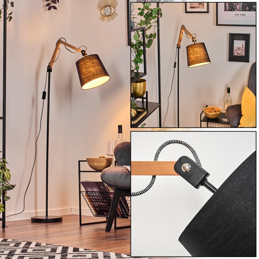 Fridene Lampadaire Écru, Noir, 1 lumière main product photo