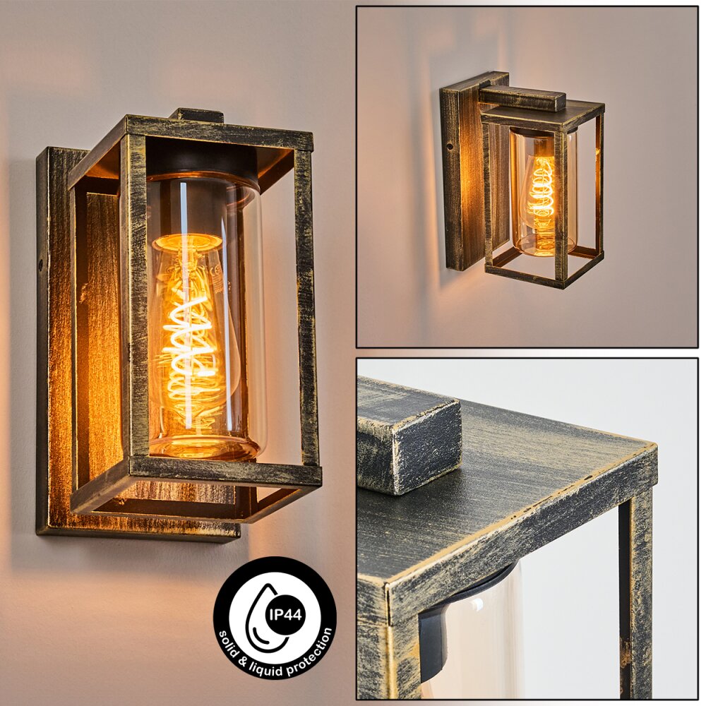 Portalis Lampe murale d´extérieur Or, Noir, 1 lumière main product photo