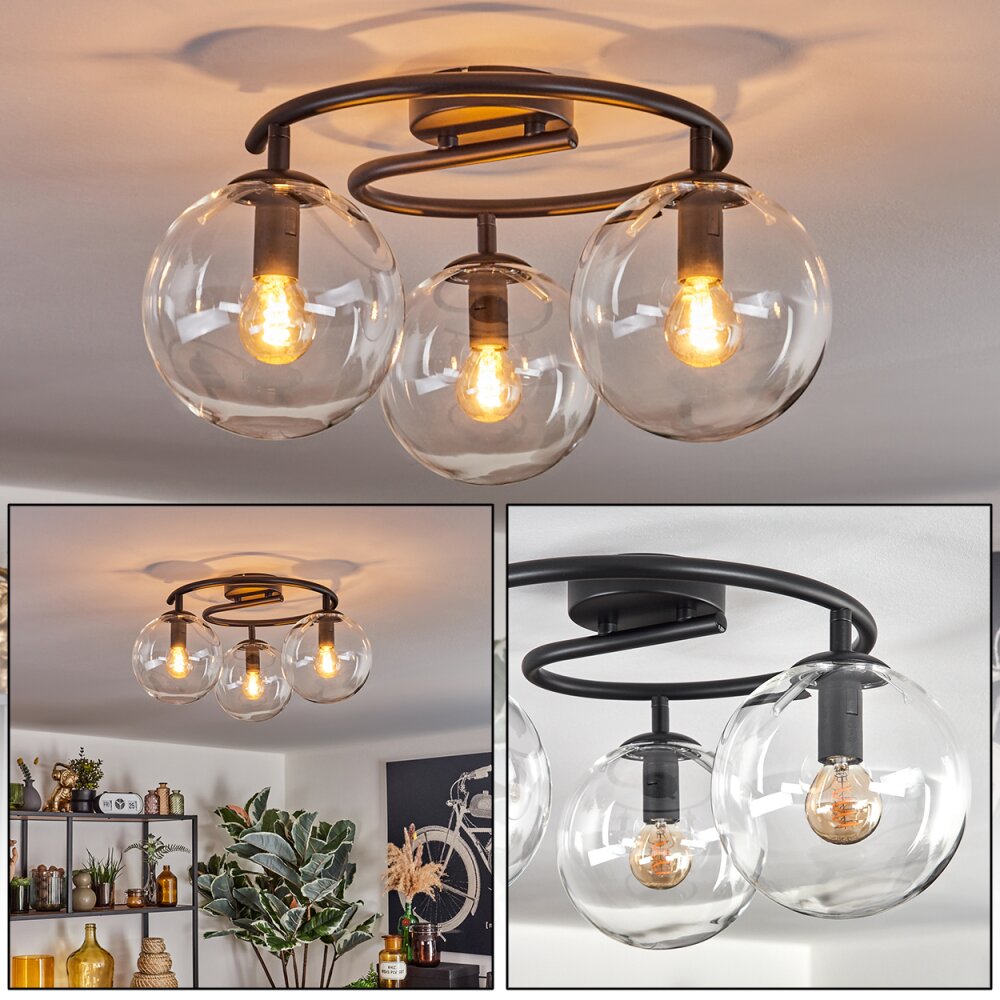 Gastor Plafonnier, Boule lumineuse Clair, 3 lumières main product photo