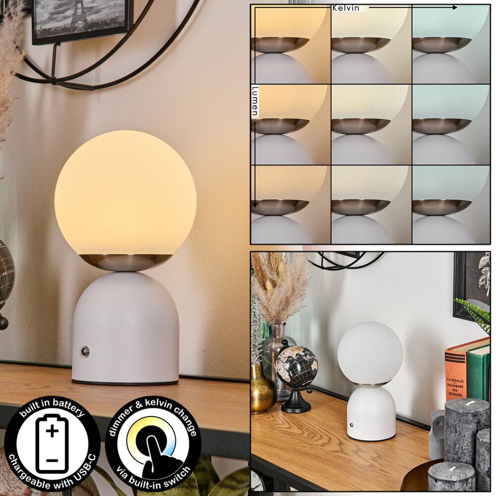 Ulvsbyn Lampe à poser LED Or, Blanc, 1 lumière main product photo
