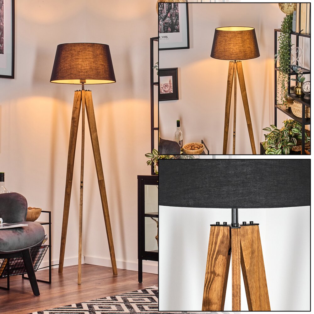 Bassagoda Lampadaire Écru, Noir, 1 lumière main product photo