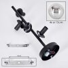 Gastor Plafonnier, Boule lumineuse Chrome, Fumé, 4 lumières
