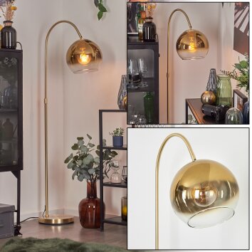 Koyoto Boule lumineuse, Lampadaire, Lampadaires arc Laiton, 1 lumière