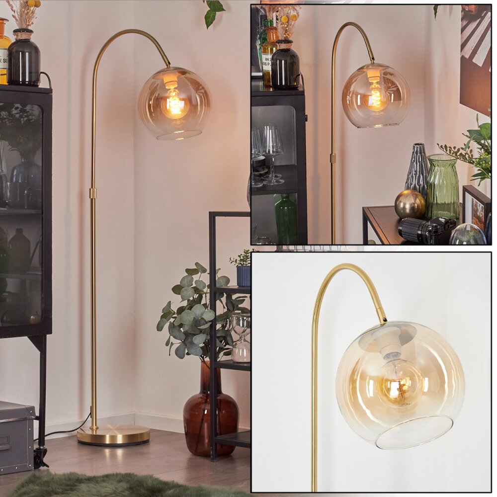 Koyoto Boule lumineuse, Lampadaire Laiton, 1 lumière main product photo