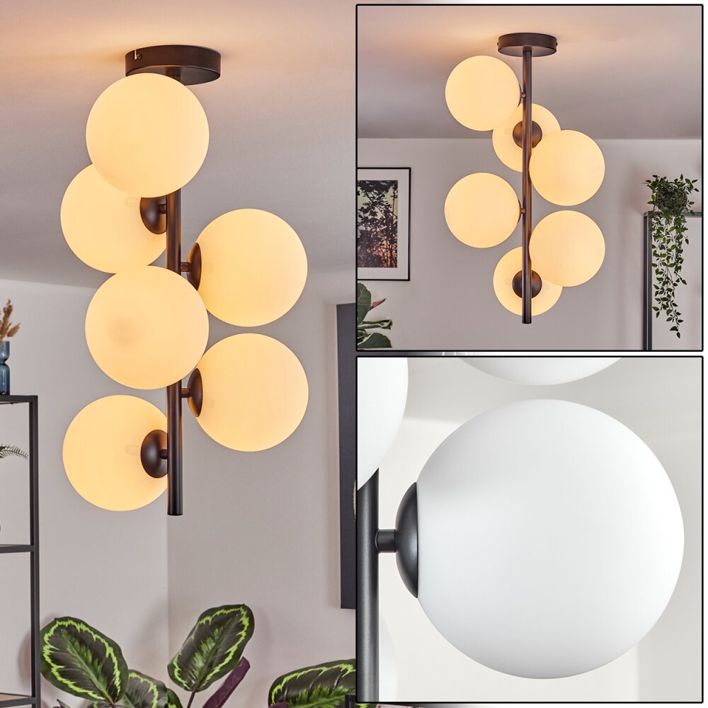 Gastor Plafonnier, Boule lumineuse Transparent, 6 lumières main product photo