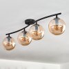 Gastor Plafonnier, Boule lumineuse Ambre, 4 lumières