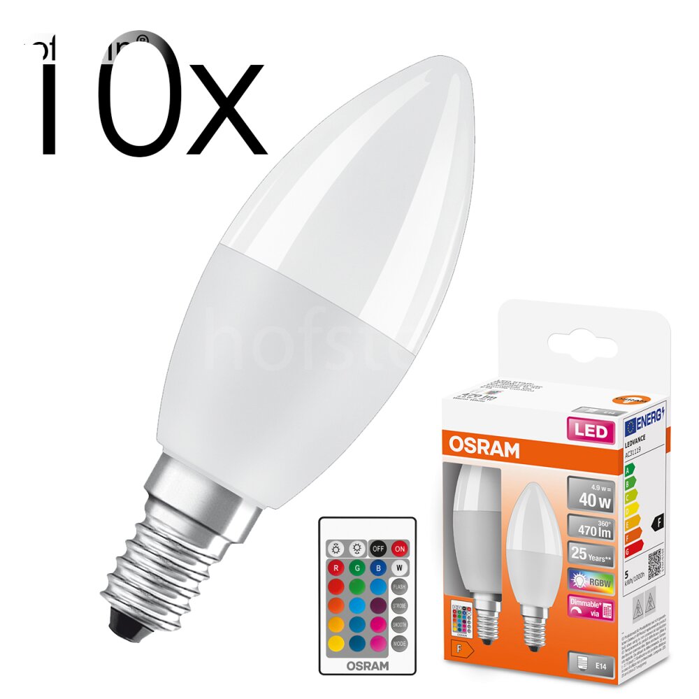 E14 LED 4.9 Watt blanc chaud dimmable 470 Lumen main product photo