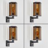 Monfanim Lampe murale d´extérieur Noir, 1 lumière