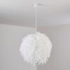 Suspension Skaulo Blanc, 1 lumière