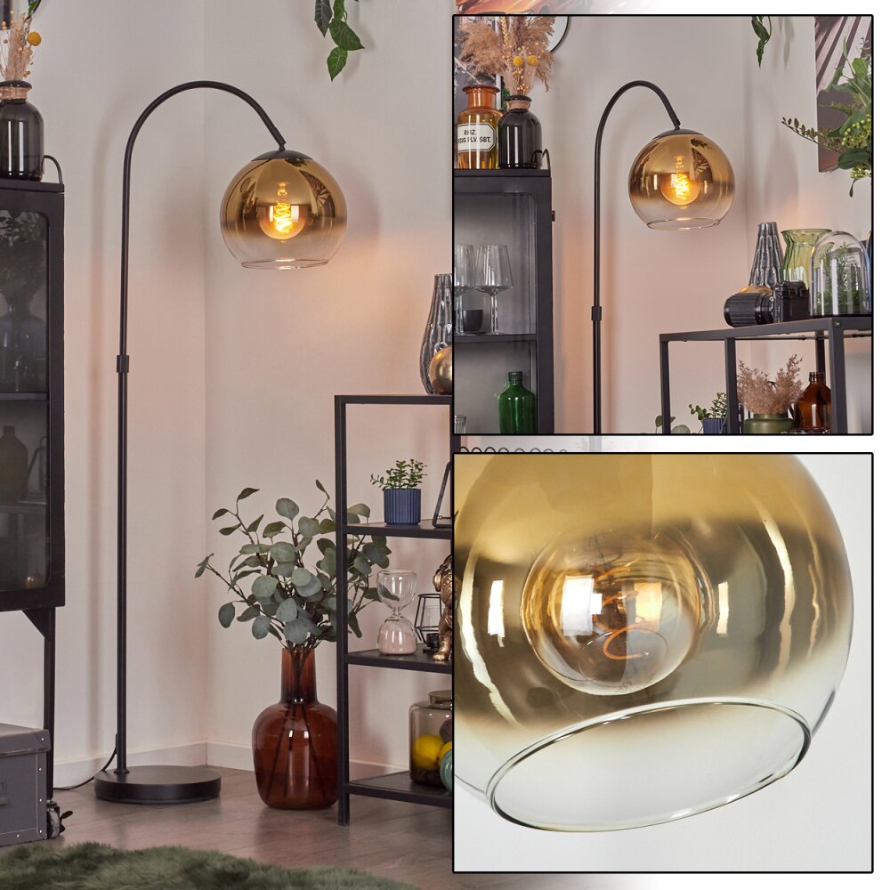 Koyoto Boule lumineuse, Lampadaire Or, Clair, 1 lumière main product photo