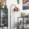 Koyoto Boule lumineuse, Lampadaire, Lampadaires arc Clair, Cuivré, 1 lumière