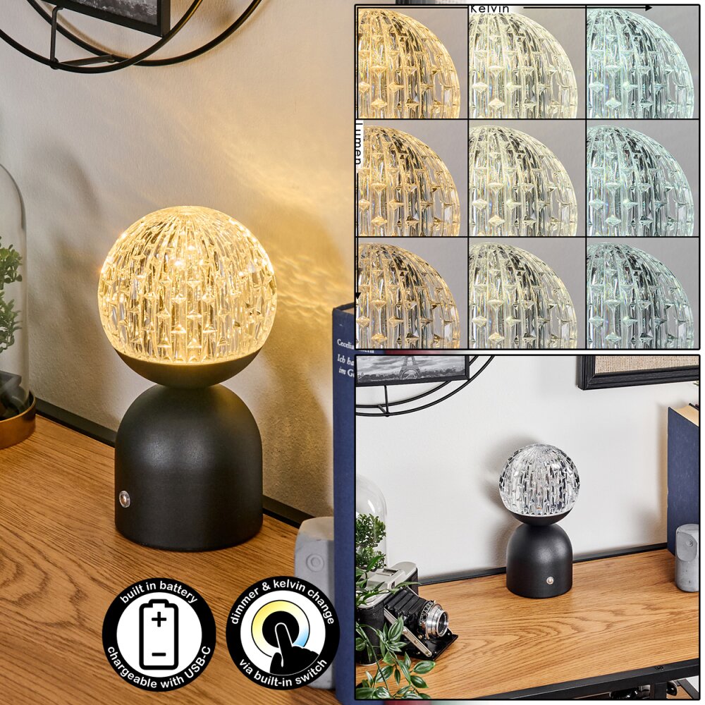 Yngered Lampe à poser LED Noir, 1 lumière main product photo