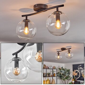 Gastor Plafonnier, Boule lumineuse Clair, 2 lumières Gastor Plafonnier, Boule lumineuse Clair, 2 lumières