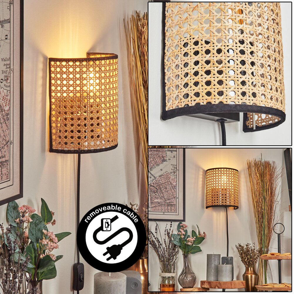 Abedim Luminaire Up & Down, Applique murale Noir, 1 lumière main product photo
