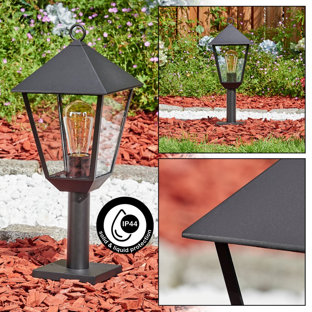 Anfei Luminaire extérieur, Borne lumineuse, Eclairage de chemin Noir, 1 lumière main product photo