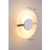 Applique Lutec LED Acier brossé, 1 lumière