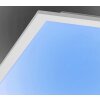 Plafonnier Leuchten-Direkt FLAT LED Blanc, 1 lumière, Télécommandes, Changeur de couleurs