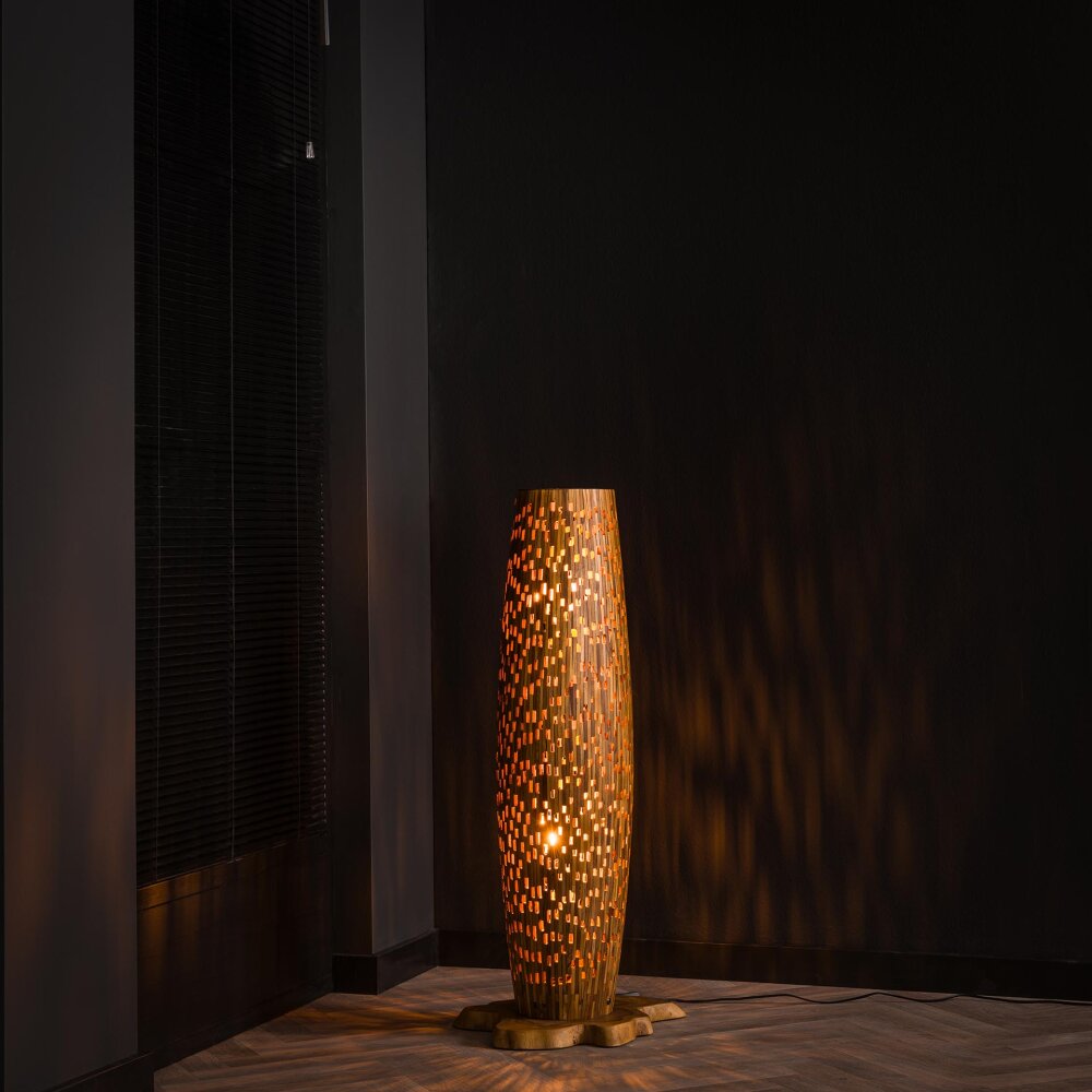 Stehleuchte Lampadaire Brun, Écru, 2 lumières main product photo