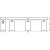 Spot Plafonnier Luminaires Ledvance LED Blanc, 3 lumières