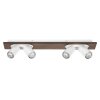 Spot Plafonnier Luminaires Ledvance LED Couleur bois, Blanc, 4 lumières