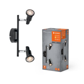 Spot Plafonnier, Spot de plafond Luminaires Ledvance LED Noir, 2 lumières