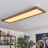 Salmi LED Couleur bois, Noir, 1 lumière, Télécommandes