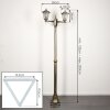 Loria Luminaire extérieur, Réverbère, Eclairage de chemin Brun, Or, 2 lumières
