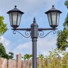 Loria Luminaire extérieur, Réverbère, Eclairage de chemin Noir, 2 lumières