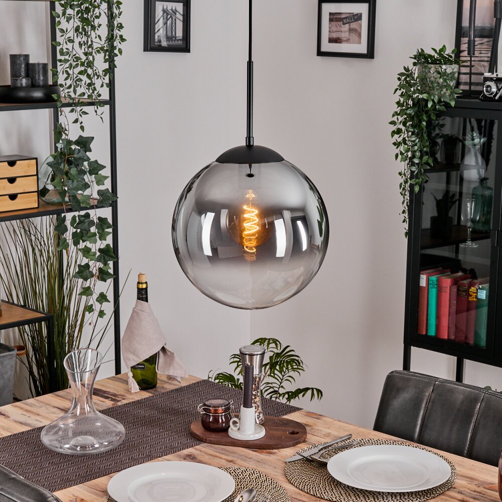 Gastor Suspension, Boule lumineuse Clair, Fumé, 1 lumière main product photo