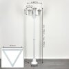 Loria Luminaire extérieur, Réverbère, Eclairage de chemin Blanc, 3 lumières