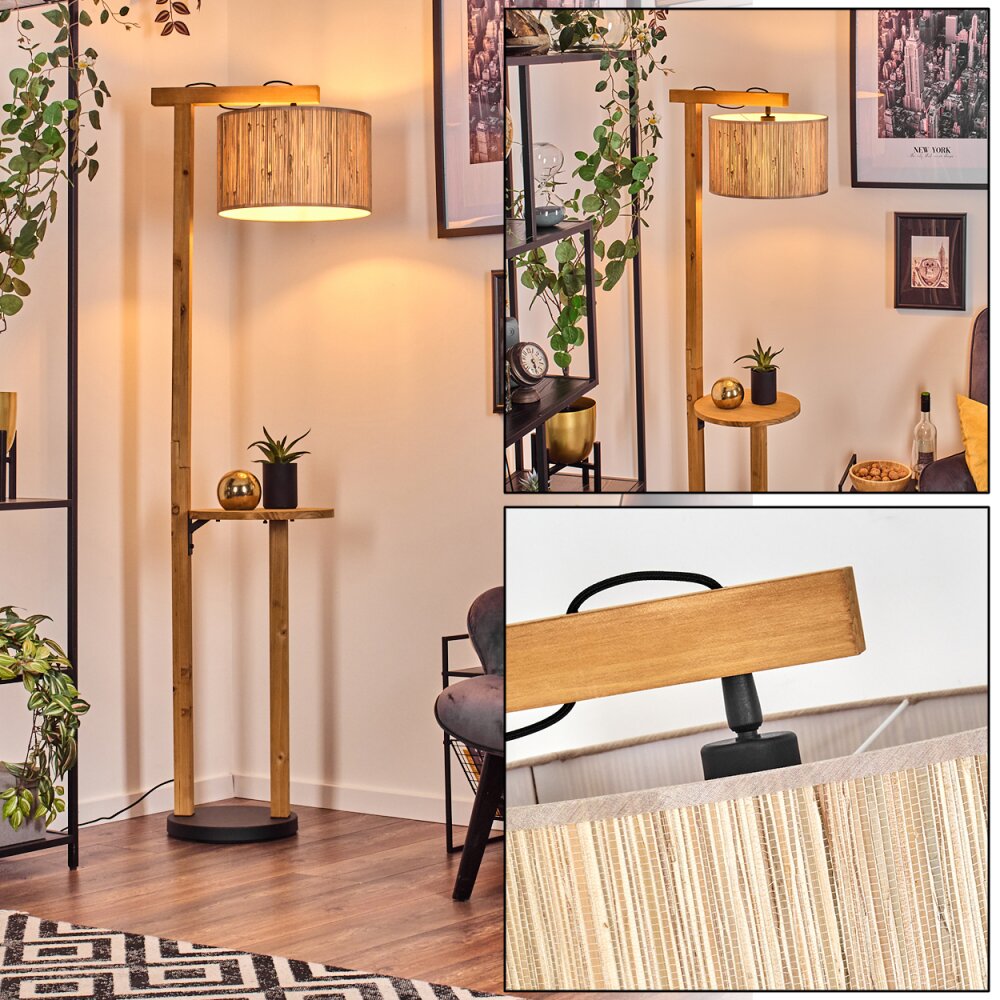 Bongal Lampadaire Écru, Noir, 1 lumière main product photo