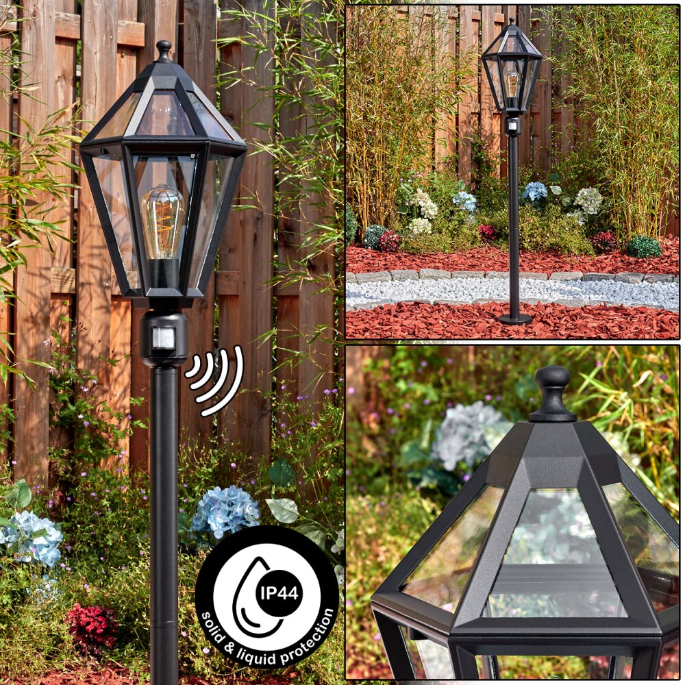 Falfosa Luminaire extérieur, Eclairage de chemin Noir, 1 lumière, Détecteur de mouvement main product photo