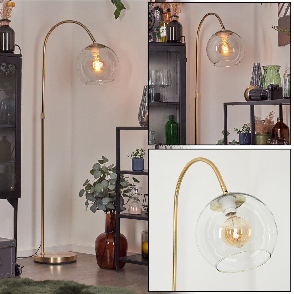Koyoto Boule lumineuse, Lampadaire Laiton, 1 lumière main product photo
