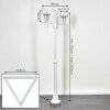 Loria Luminaire extérieur, Réverbère, Eclairage de chemin Blanc, 2 lumières