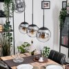 Gastor Suspension, Boule lumineuse Clair, Fumé, 3 lumières