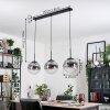 Gastor Suspension, Boule lumineuse Noir, 3 lumières