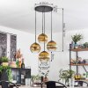 Koyoto Suspension, Boule lumineuse 35 cm Or, Clair, 4 lumières