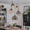 Gastor Suspension, Boule lumineuse 45 cm Noir, 5 lumières